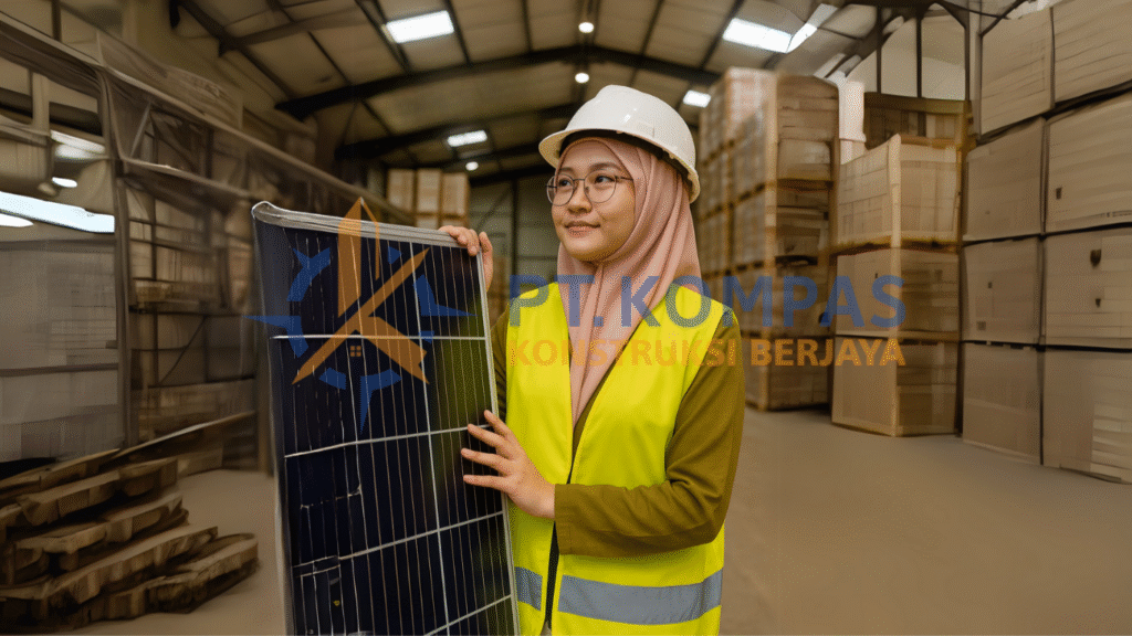 Panel surya di rumah