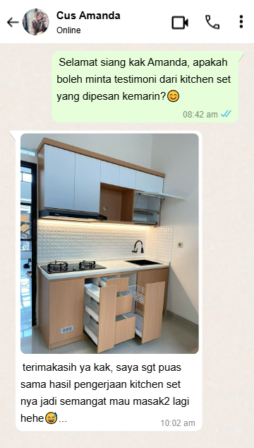 kitchen set testimoni